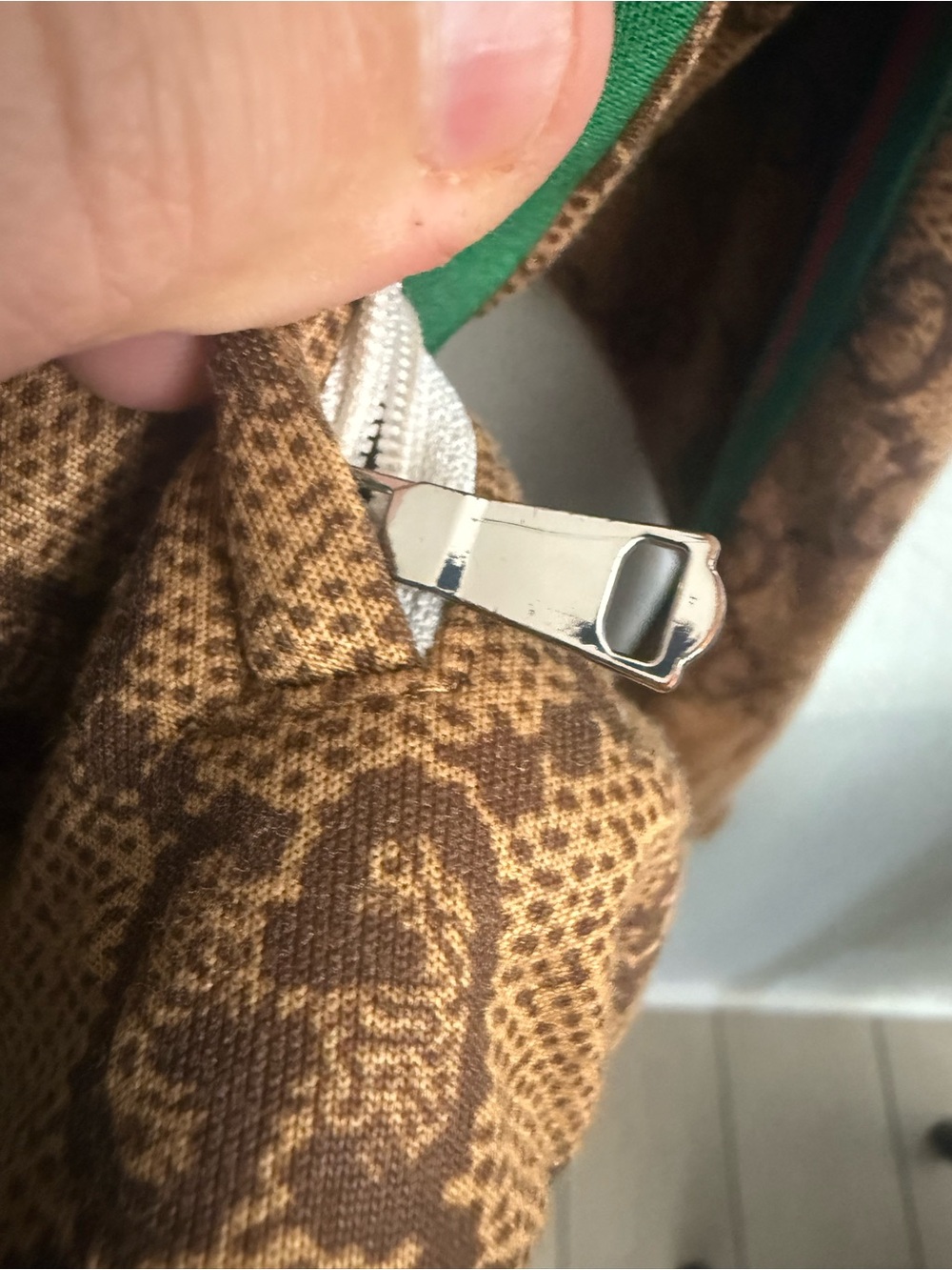 Preloved Gucci unisex Brown Monogram Zip-Up Track Jacket Panels size m - Picture 5 of 12